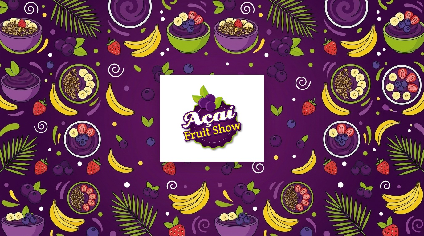 Identidade visual da AÇAÍ FRUIT SHOW