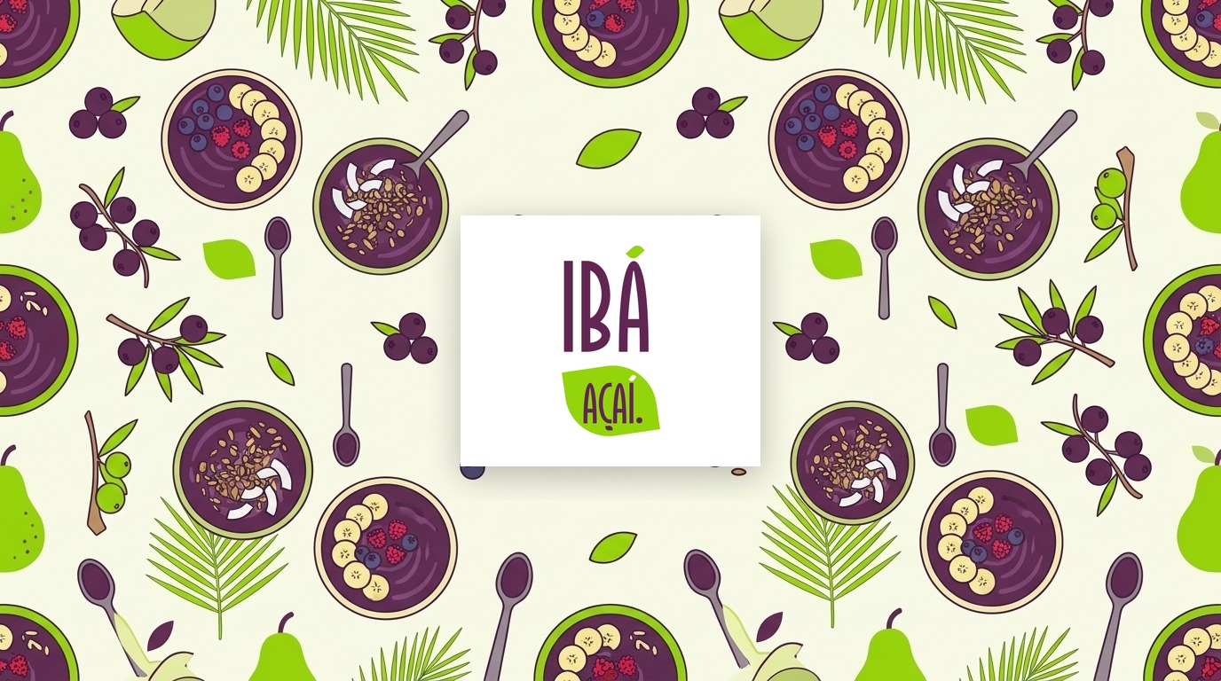 Identidade visual da IBÁ AÇAÍ