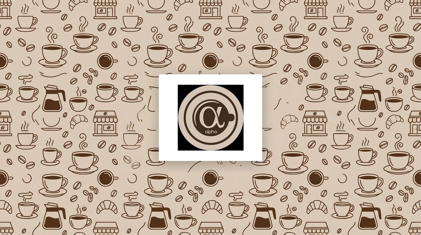 Identidade visual da PONTO ALPHA CAFÉ