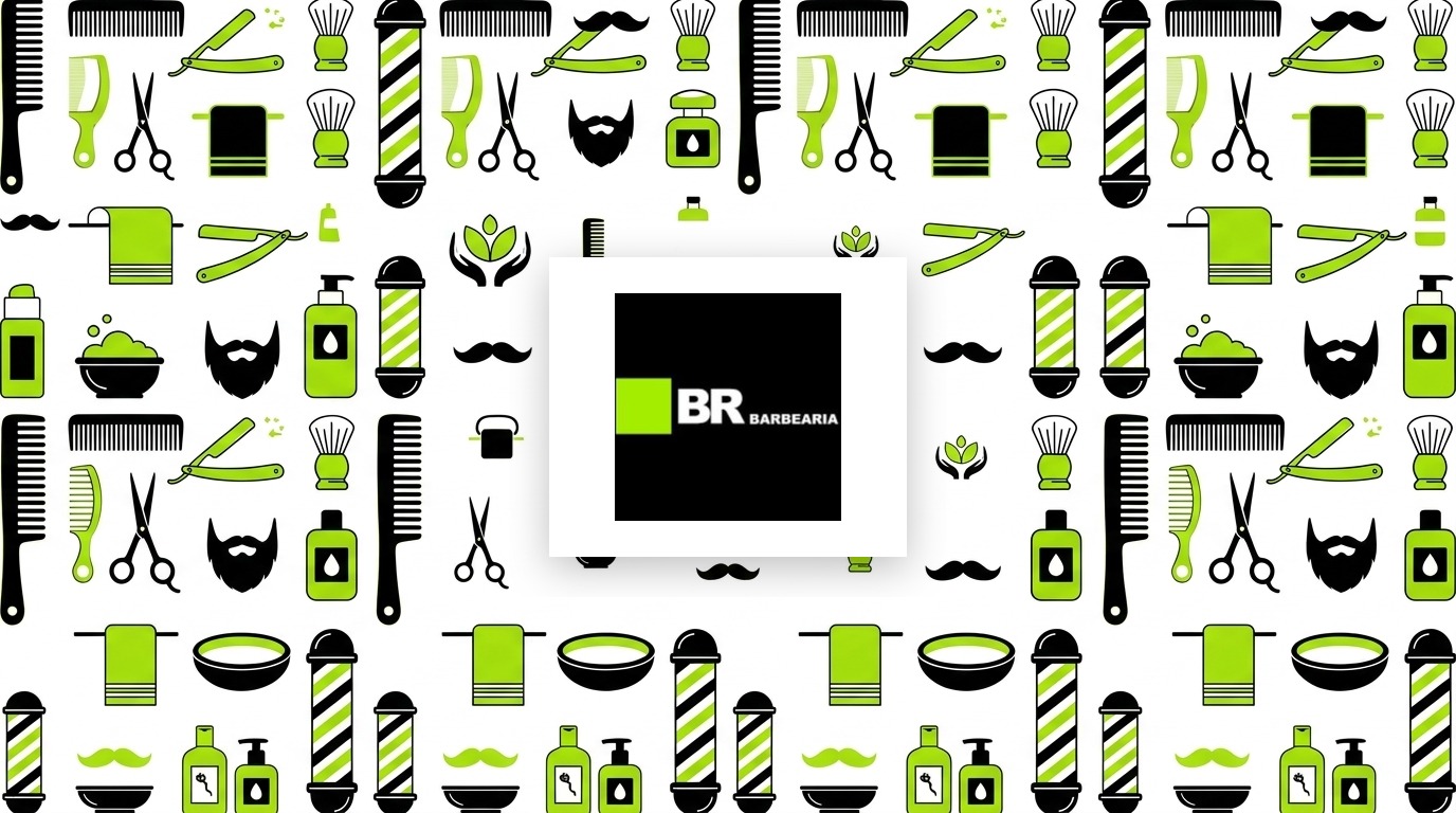 Identidade visual da BR BARBEARIA