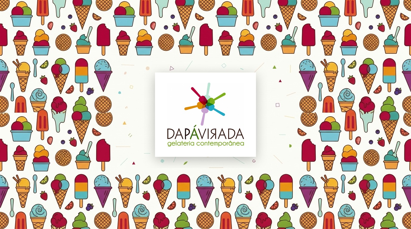 Identidade visual da DA PA VIRADA