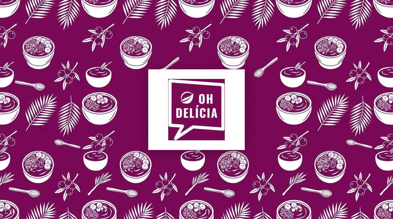 Identidade visual da OH DELICIA AÇAÍ