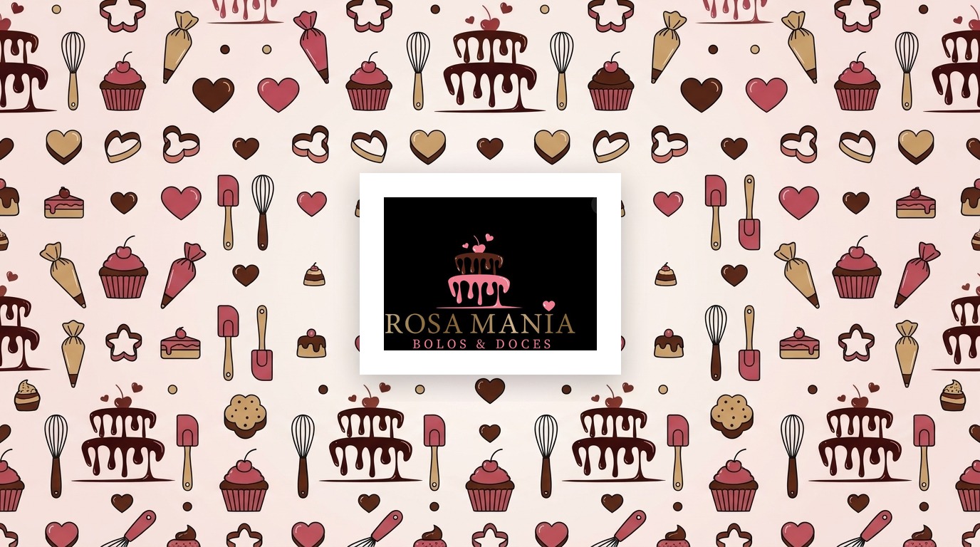 Identidade visual da ROSA MANIA